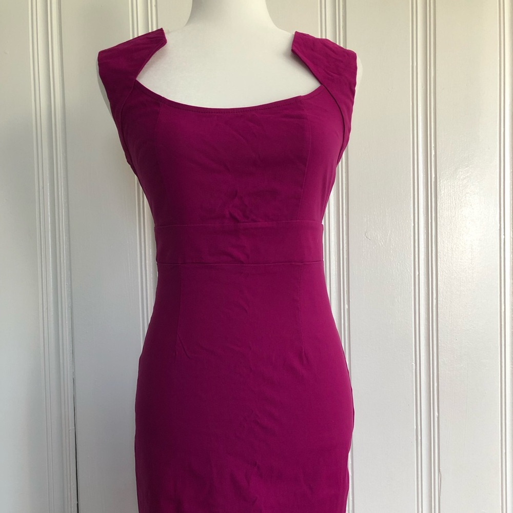 Magenta stretch dress